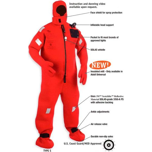 Immersion Suit 1590 Solas (pakaian safety)
