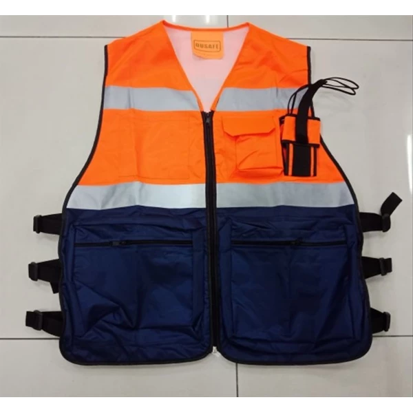 Dusafe Orange-Blue Safety Vest All Size